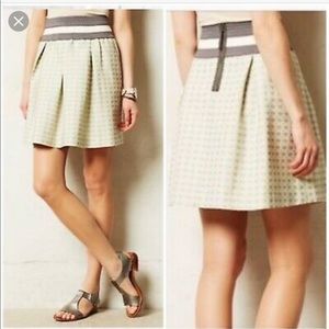 MAEVE Anthropologie SEREN polka dot skirt size l